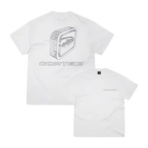 Corteiz Blue Print Tee White