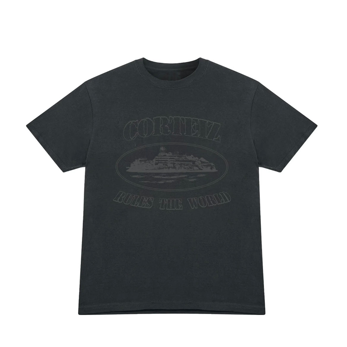 Corteiz OG Alcatraz Tee - Triple Black