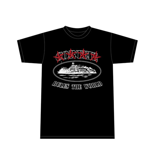 Corteiz 4Starz Alcatraz Tee - Black