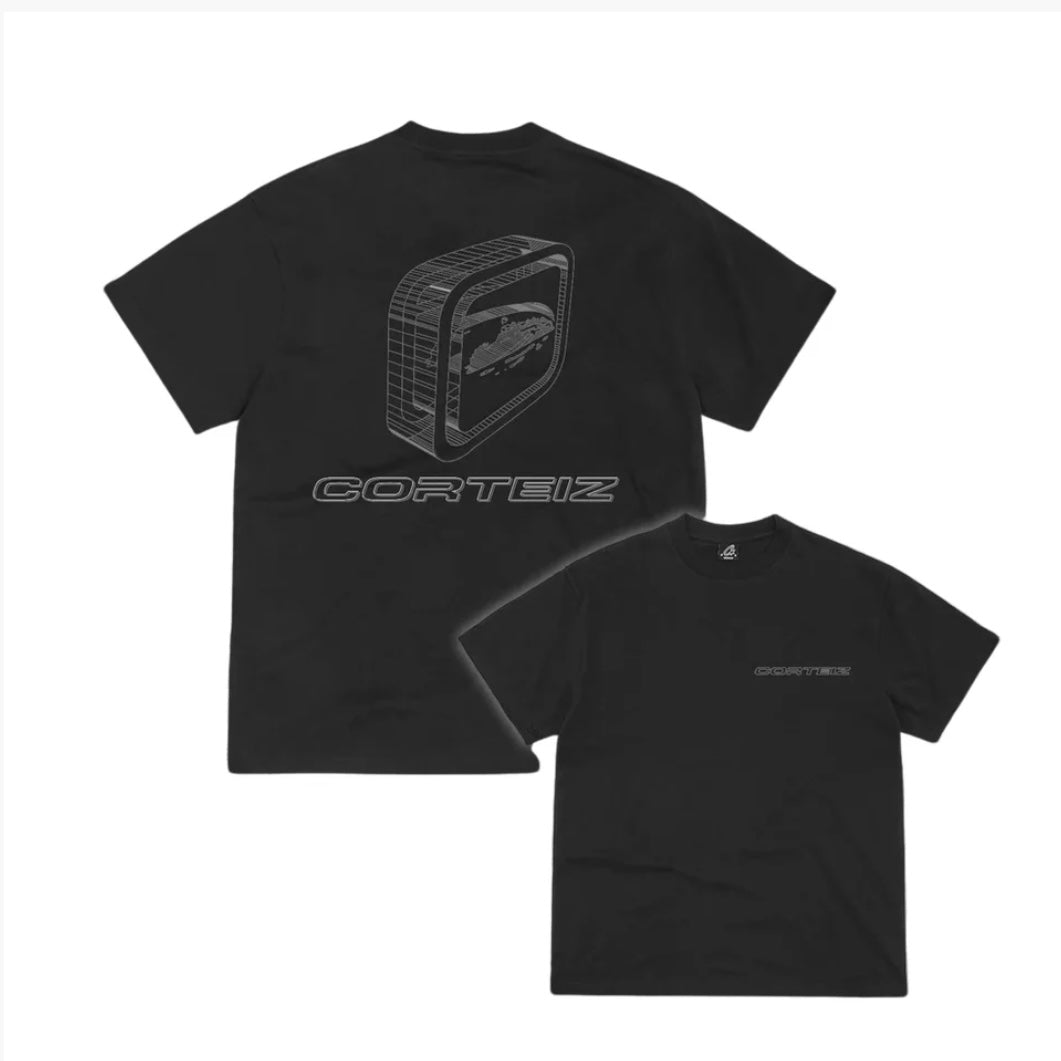 Corteiz Blue Print Tee Black
