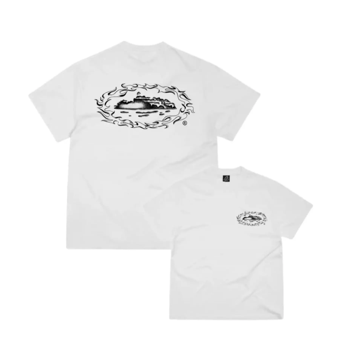 Corteiz Firey Tee White