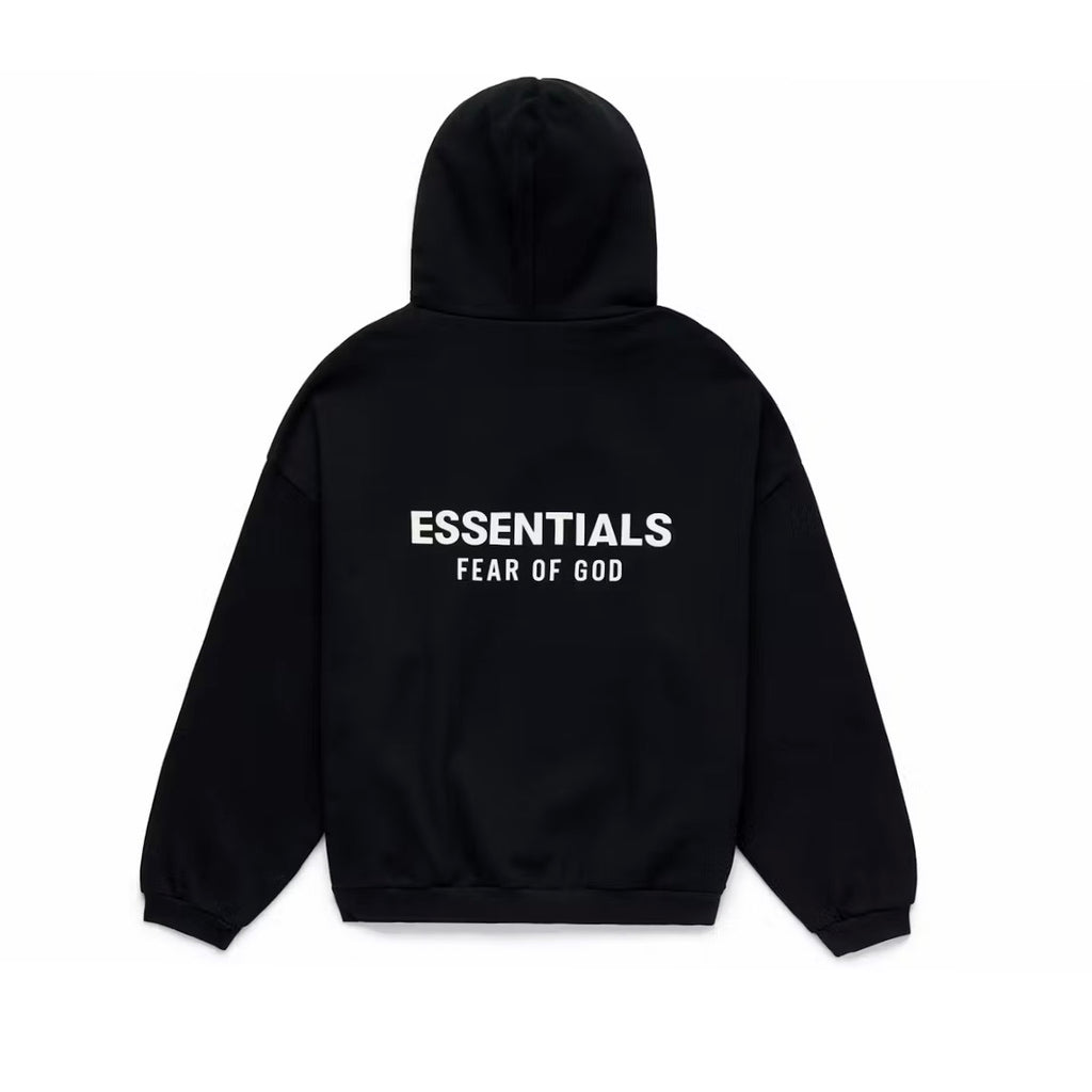 Fw24 Essentials Hoodie Jet Black